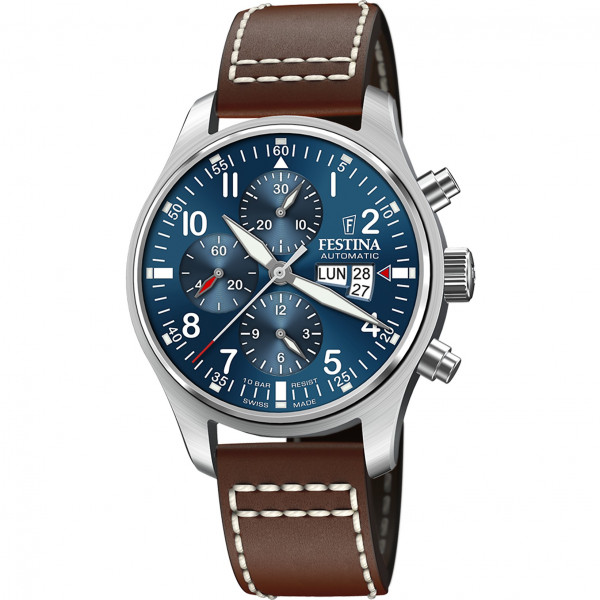 Pánske hodinky_Festina Swiss Made Automatic Chronograph PILOT F20150/2_Dom hodín MAX