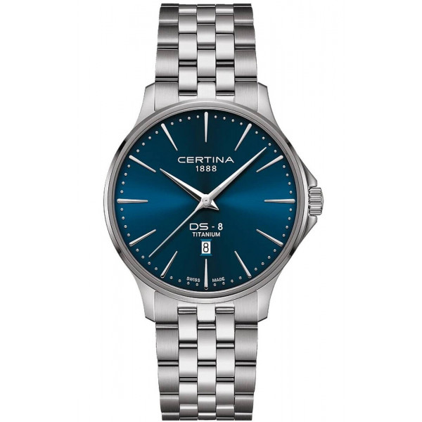 Pánske hodinky_Certina DS-8 Gent 40mm Blue Titanium_Dom hodín MAX